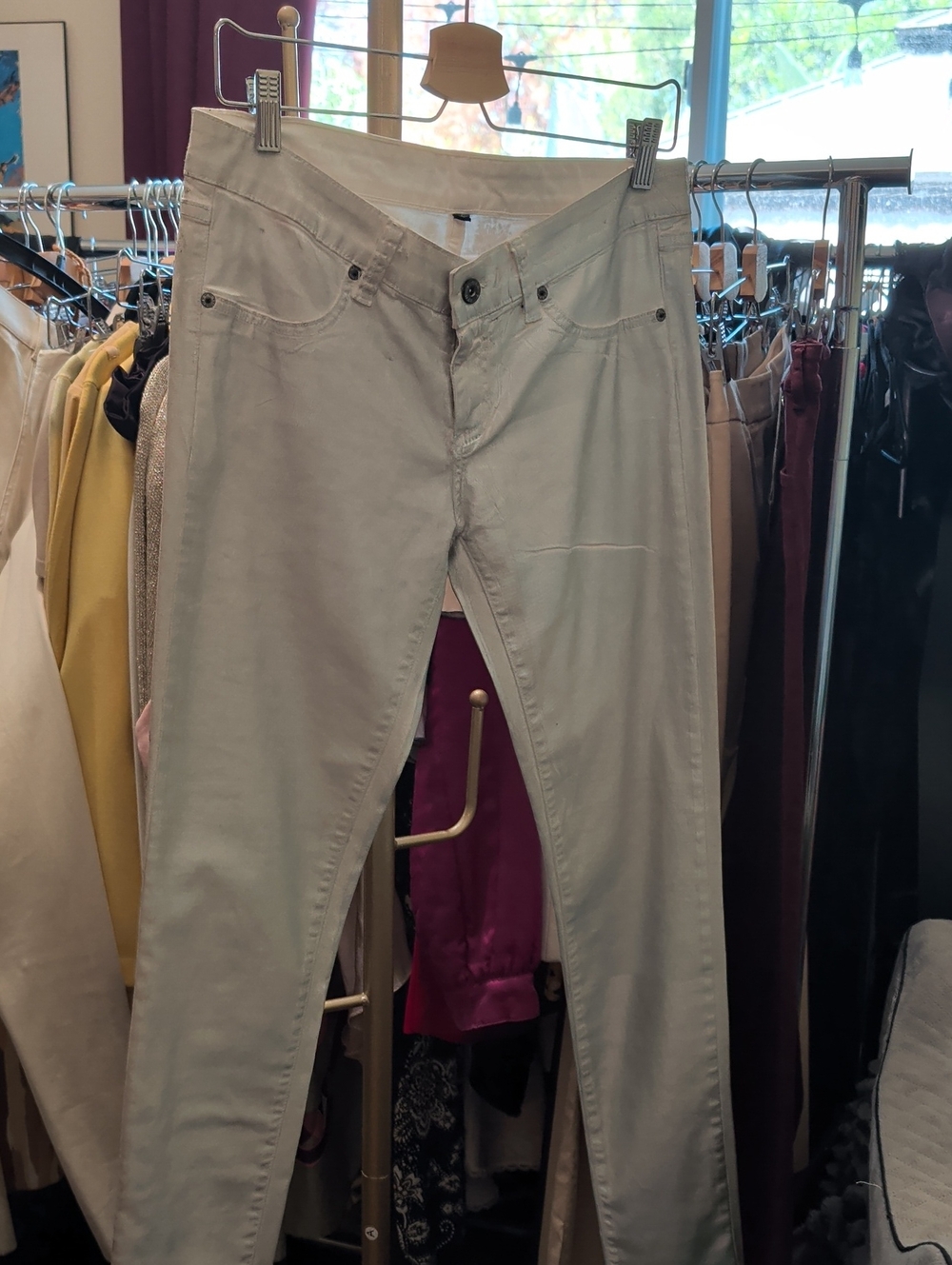 Carmar Skinny Jeans in Light Gray